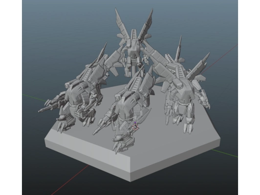 djinn batalla armadura by chico descansar battletech miniatura juego guerra 3d print model - Mito3D