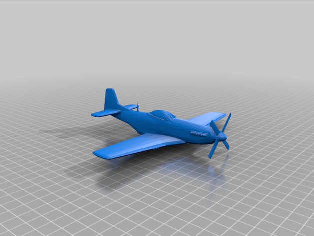 51 mustang by mrfuzzypant948 combattant libre modèle vitre avion réaliste veichle warbird fusil guerre avions monde ii ww ww1 ww2 seconde guerre mondiale 3D print model - Mito3D