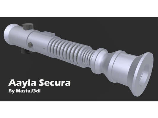 aalya é sicuro spada laser by mastaj3di clone guerre jedi stella 3d print model - Mito3D