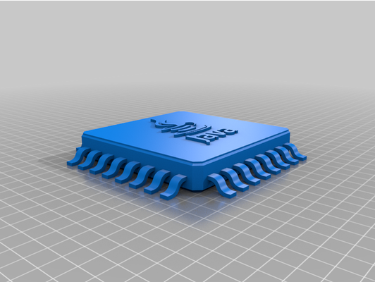 makrochip java prozessor by abend zentralprozessor mikrochip 3d print model - Mito3D