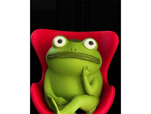 oeuf chaise grenouille jardin mur by alextabt 3d print model - Mito3D