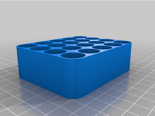 aa battery tray storage by eifpaz customized 3d print model - Mito3D