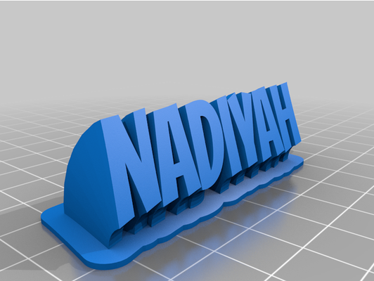 nadiyah by xinshentan personalizzato 3d print model - Mito3D