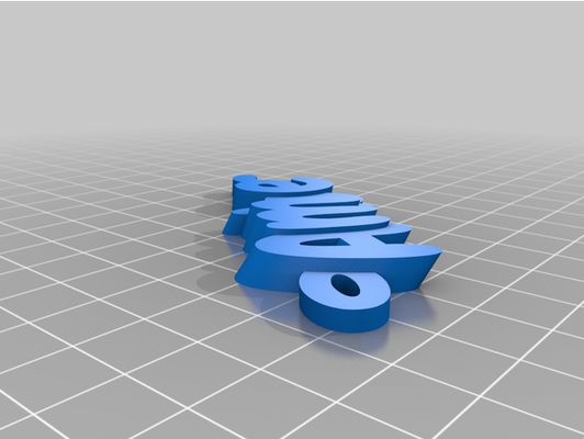 my customized iamburny's text - keyring keyfob by jamietebay 3d print model - Mito3D