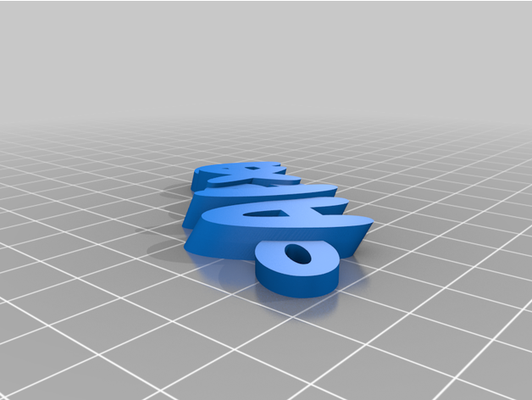 my customized iamburny's text - keyring keyfob by jamietebay 3d print model - Mito3D