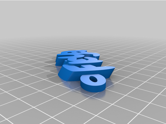 my customized iamburny's text - keyring keyfob by jamietebay 3d print model - Mito3D