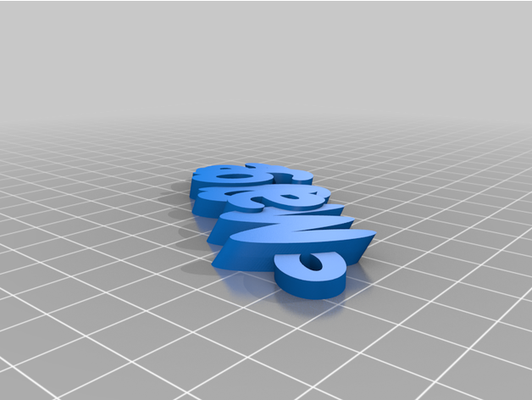 my customized iamburny's text - keyring keyfob by jamietebay 3d print model - Mito3D