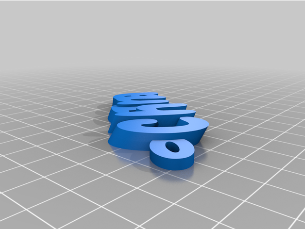 my customized iamburny's text - keyring keyfob by jamietebay 3D print model - Mito3D