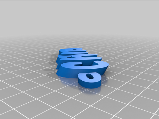 my customized iamburny's text - keyring keyfob by jamietebay 3d print model - Mito3D