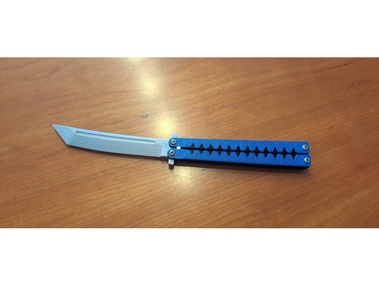 katana farfalla by ruiaxe balisong coltelli allenatore coltello 3d print model - Mito3D