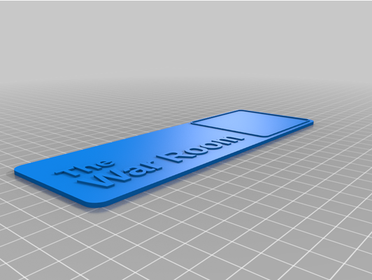 savaş oda işaret by philipguidry özelleştirilmiş 3d print model - Mito3D
