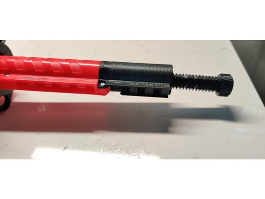 adjustable power buffer tube extension dart zone - max stryker by tmanning47 3d print model - Mito3D