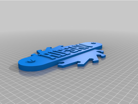 ripsaw sign - improved by themeparkdesigns 3d print model - Mito3D