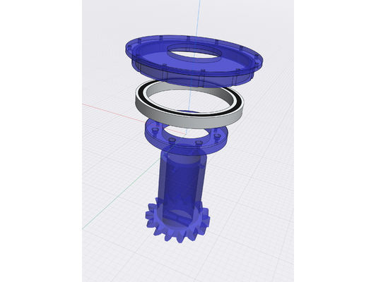 inmoov-stomach ball bearing swivel adapter kit by bojmurdock 3d printer abs arduino bibo2 touch inmoov robotics servo 3d print model - Mito3D