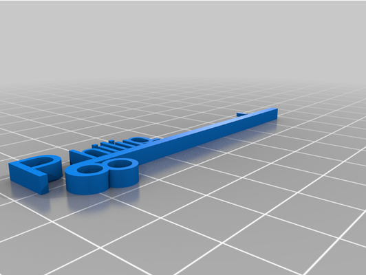 philip targhetta glas by pistola personalizzato 3d print model - Mito3D