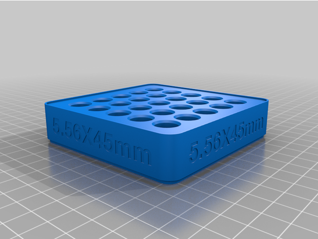 5 56x45mm empilhamento carregando quadra by latão anel 556x45 556x45mm nato munição bala balas cartucho cartuchos suporte recarregando ferramentas bandeja 3D print model - Mito3D