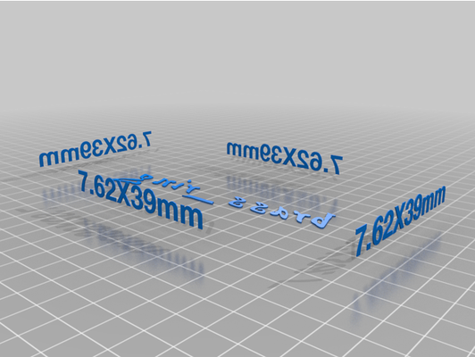 7 62x39mm stapeln geladen block by messing ring 762x39 762x39mm munition kugel kugeln patrone patronen halter unterstützung neuladen werkzeuge tablett 3d print model - Mito3D