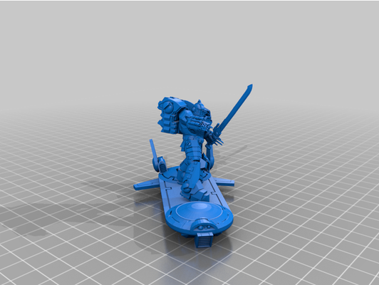 hoverboard gue'ron havesa by moras pantano 40k martillo guerra adeptus astartes pez personas sombrío futuro oscuro gueronvesa hereje hoverboards espacio comunista marina tau warhammer40k wh40k 3d print model - Mito3D