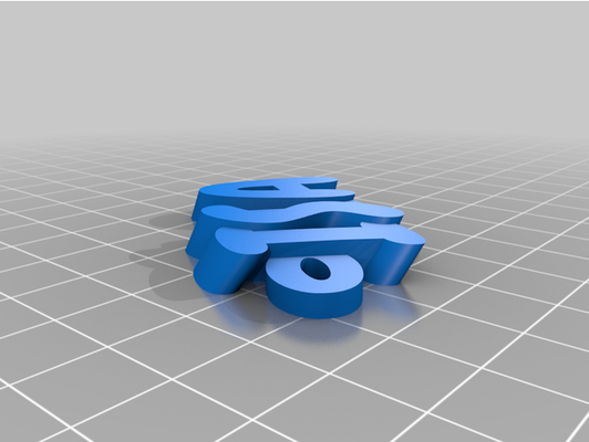 my customized iamburny's text - keyring keyfob by jamietebay 3d print model - Mito3D