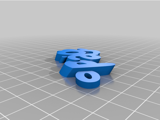 my customized iamburny's text - keyring keyfob by jamietebay 3D print model - Mito3D