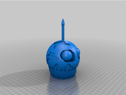 fnaf 4 incubo cupcake by cappirateman notti freddy orrore 3d print model - Mito3D