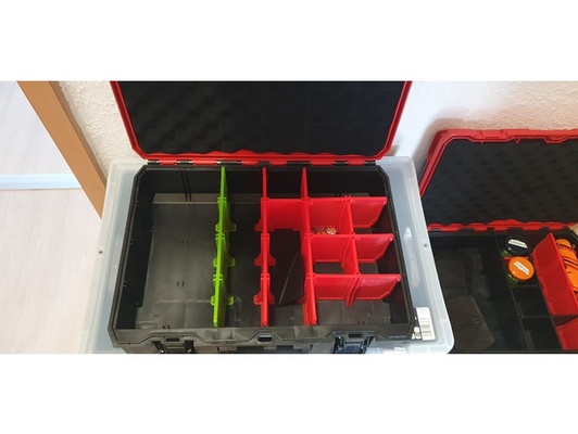 einhell case caixa divisor update by raymond rv divisórias gaveta 18v passatempo organizador armazenamento ferramenta 3d print model - Mito3D