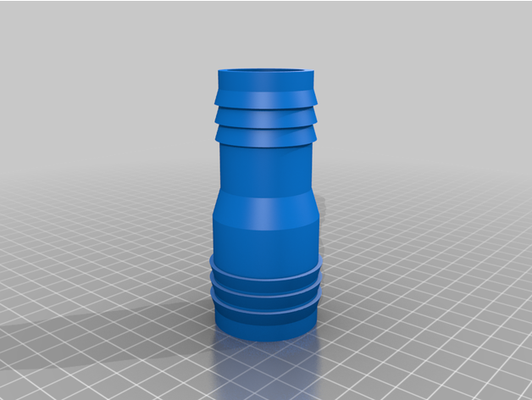 mangueira adaptador 38mm to 32mm by exosfera personalizado 3d print model - Mito3D