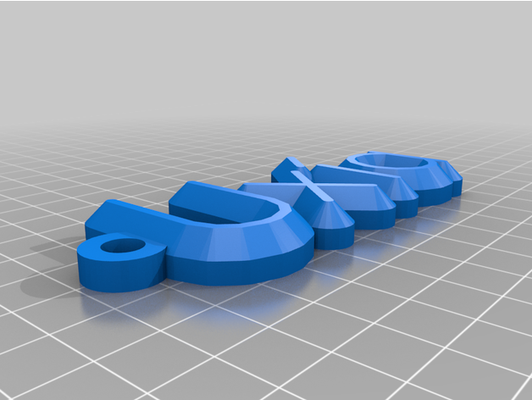 my customized keychain by antoniosabin 3d print model - Mito3D