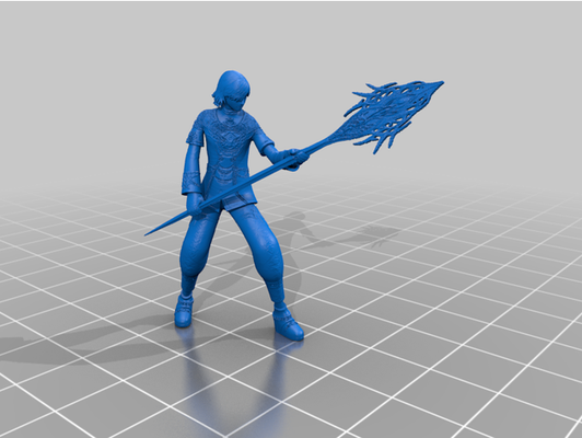 linhagem 2 humano masculino magia by antonburtsev 3d print model - Mito3D