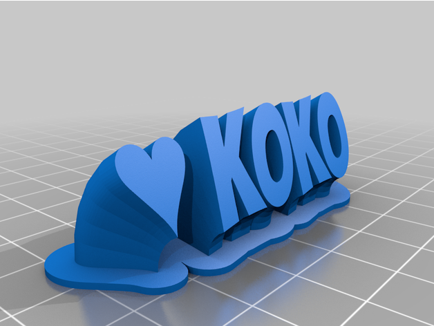 koko by antoniosabin customized 3D print model - Mito3D