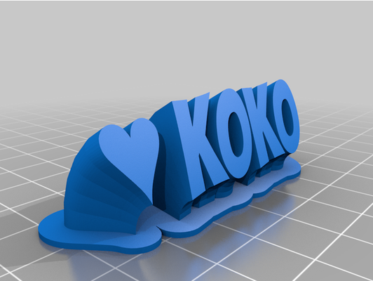 koko by antoniosabina personalizado 3d print model - Mito3D