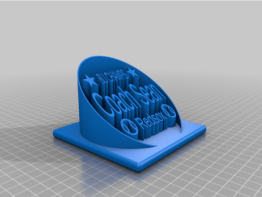 my customized sports sean by dbergstrom 3d print model - Mito3D