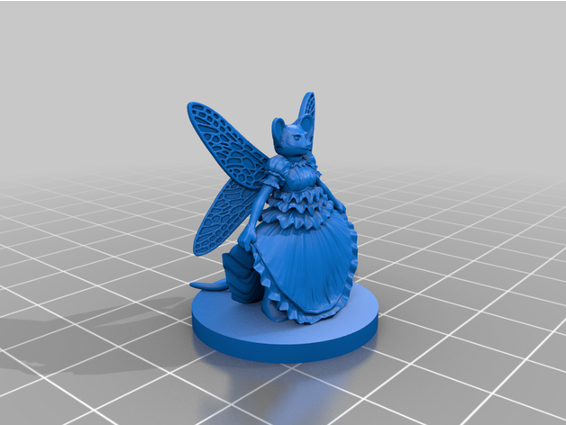 mousefolk prima donna by edwindijkshoorn2 dnd minyatür mz4250 3D print model - Mito3D