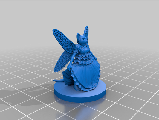 mousefolk primadonna by edwindijkshoorn2 dnd miniatura mz4250 3d print model - Mito3D