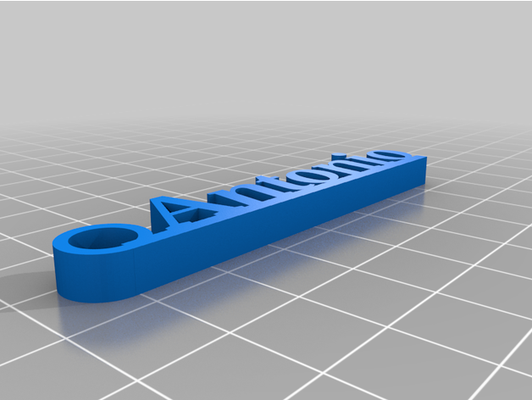 my customized keychaindl by antoniosabin 3d print model - Mito3D