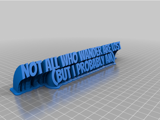 my personalizado varrendo 2 line prato texto by c cameron 3d print model - Mito3D