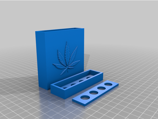 510 filo svapare titolare supporto by geekexile scatola conservazione 3d print model - Mito3D