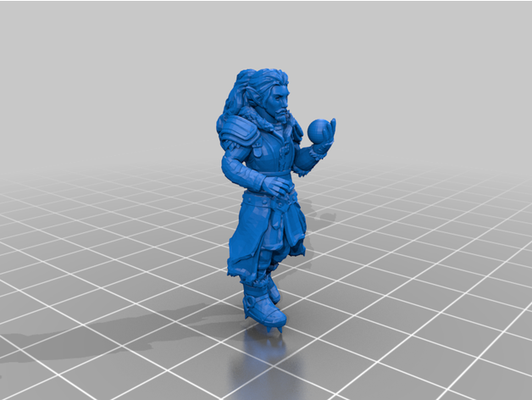 montagna elfo mago 28 mm by smoker228 28mm dd miniatur dnd mini miniatura dnfminis esploratore wargaming warhammer fantasia 3d print model - Mito3D