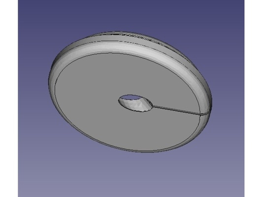 audi abdeckung kabeldurchf hrung 40mm 6mm perfuração by follower79 3d print model - Mito3D