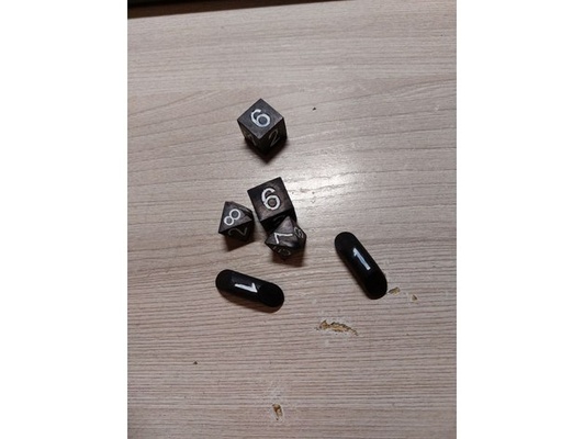 cheat dice dnd d1 d4 d6 d8 d12 by korshun 1d6 dangeons dragons 3d print model - Mito3D