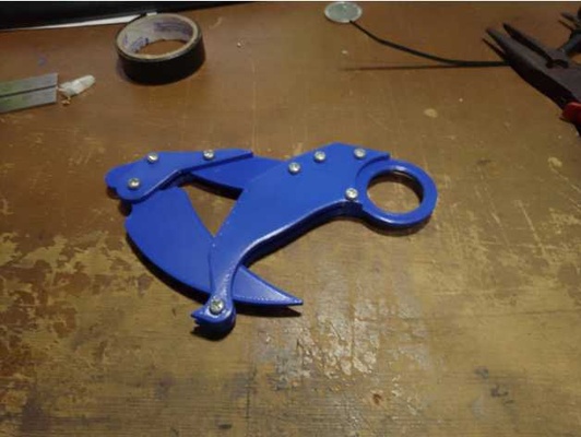 gravedad karambit by antonio mikael0125 cuchillo 3d print model - Mito3D