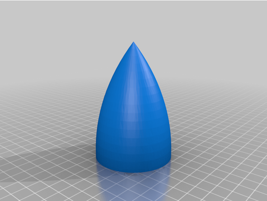 rocket nose cone fin by gamerpickels6354 3d print model - Mito3D