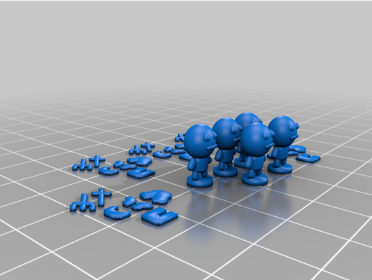 5 gioco peices by cinnabon234 3d print model - Mito3D