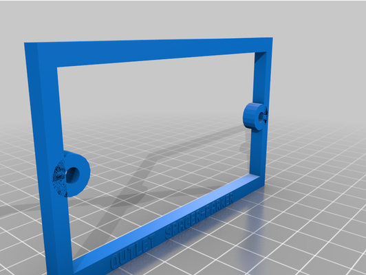 saída junção caixa espaçador by parkerx10 extensor elétrico extensão anel luz interruptor lama solteiro gangue 3d print model - Mito3D