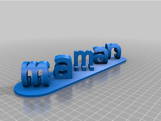 my personalizado doble letra bloques espejismo personalizador by kevinh82 3d print model - Mito3D