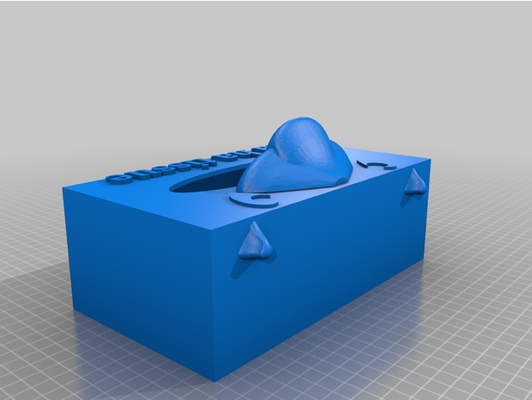 nosies tissue box by periechild 3d print model - Mito3D