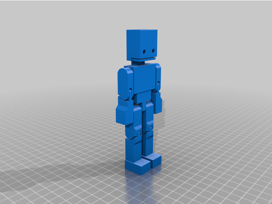 bloque articulado robot by trancher muppets acción figura modelo 3d print model - Mito3D