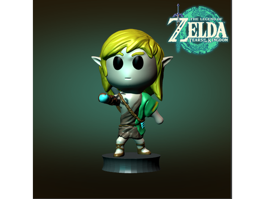 zelda po collegamento lacrime of regno by corno rosso botw chibi leggenda 3d print model - Mito3D