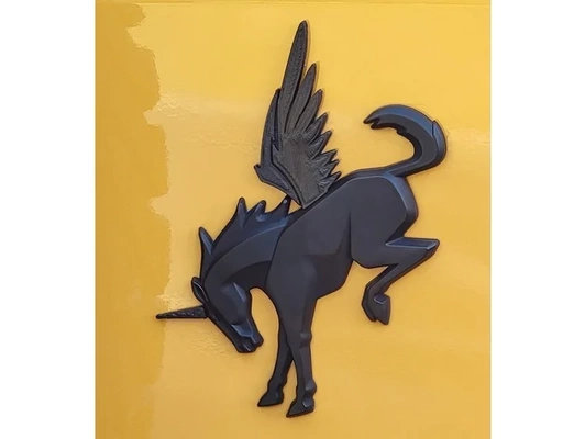 vado potro cerril insignia adición by mherapla caballo pegaso unicornio 3d print model - Mito3D