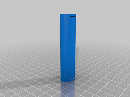 äußerst einfach 18650 batterie halter unterstützung schlüssel kontakte by schüchtern opossum 3d print model - Mito3D